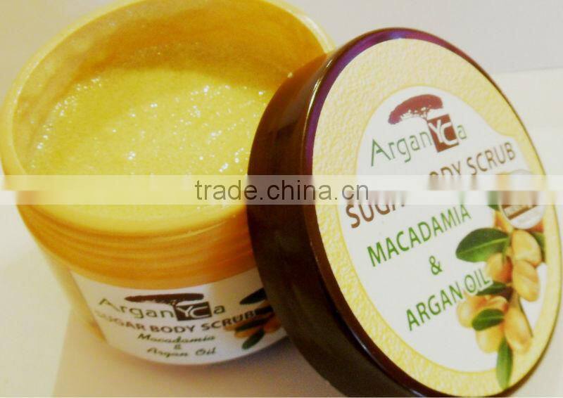 100% natural Sugar Crystals. Body Scrub pure argan oil 20% off