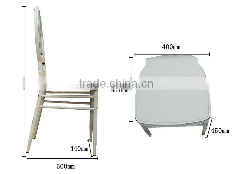 good quality Elegant Strong & Stackable Steel Phoenix chair,color:white limewash,thickness:1.2mm steel