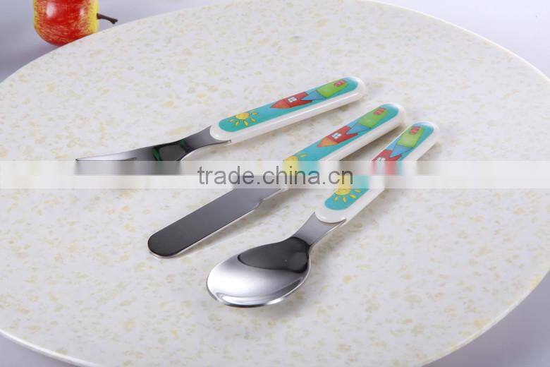 New Products Stainless Steel Cute 3PCS Cutlery Set