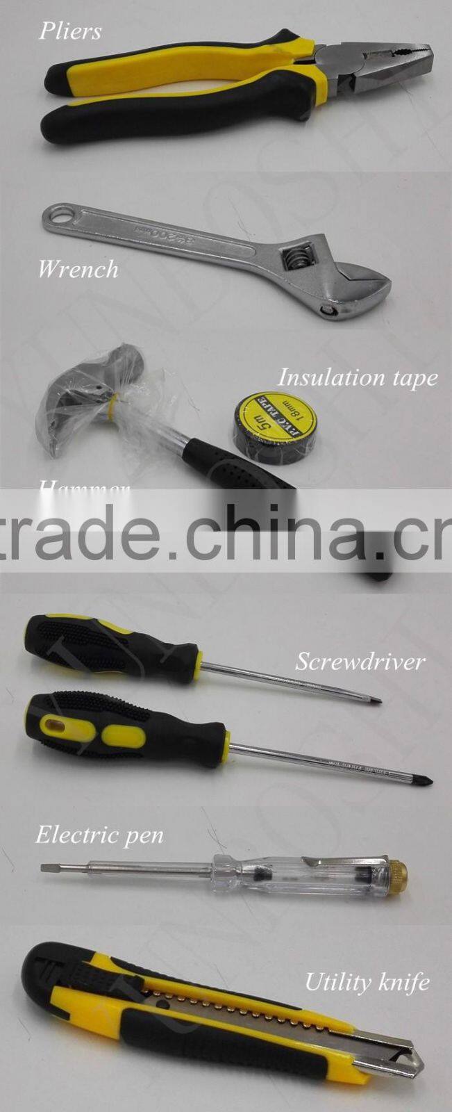 Household Multi-functional 9 pcs Hardware Tool Kit Bag