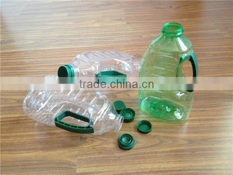 PET plastic Cooking Oil bottle for 1.8L green color