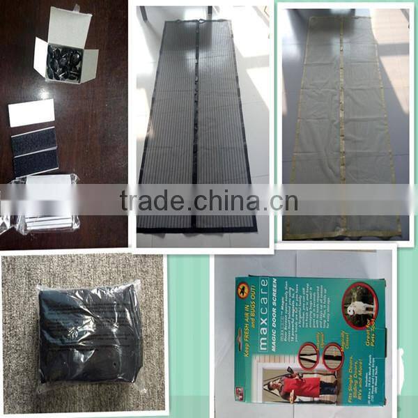 magnetic screen door/magnetic door curtain/mosquito magntic mesh door
