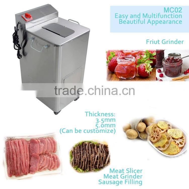 Full Automatic Potato Meat Slicer For French Fries Chips