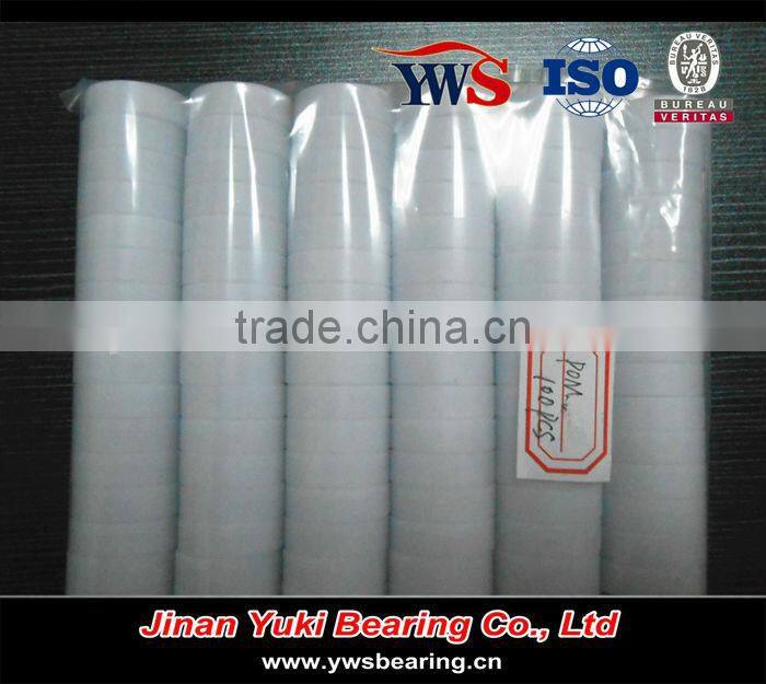 stainless steel ball plastic cage bearing 1621 plastic pom rings