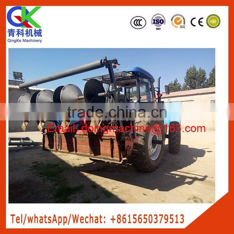 The tractor type shallot groove-cutting machine mini-tiller