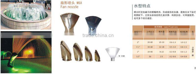 Stainless steel garden fountain nozzle