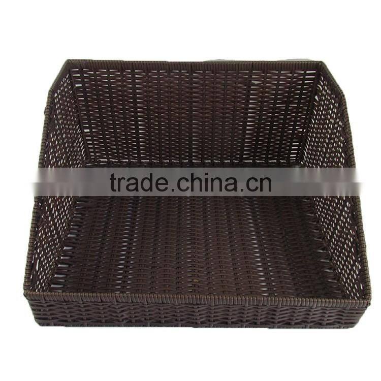 S&D poly rattan Supermarket vegetable fruit display basket storage basket