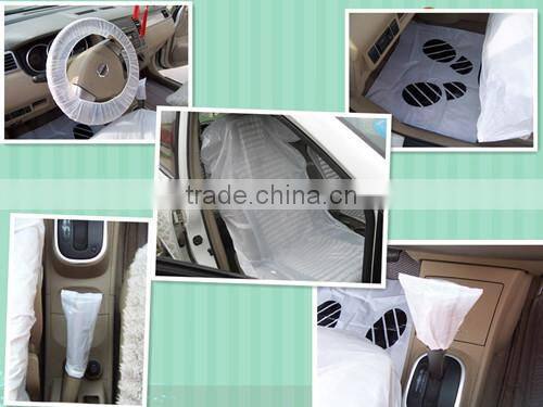 PE Clear Disposable Seat Covers For Cars /Full Set