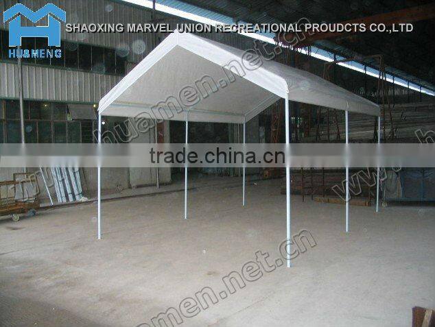 White PE Car Canopy with Valance Top 3x6m