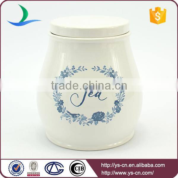 Modern decal ceramic 5pcs bread jar container sets