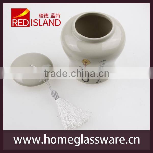 Vintage Tea Canister Container Storage ceramic Jar