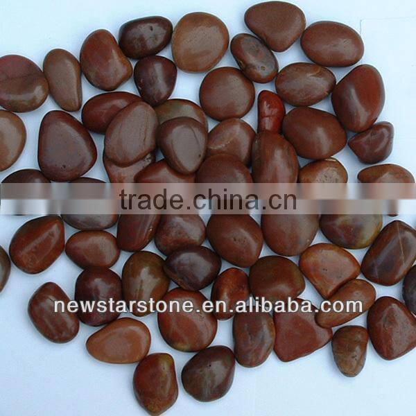 red pebbles for decoration