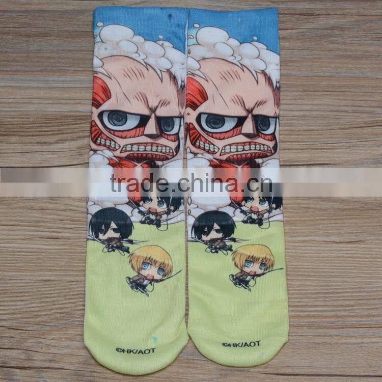 3D sublimation printing sock/adult 3d slipper socks