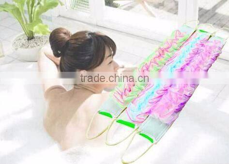 cy300 Double Side Beauty Back Skin Bath Flower Wash Cloth Shower Towel