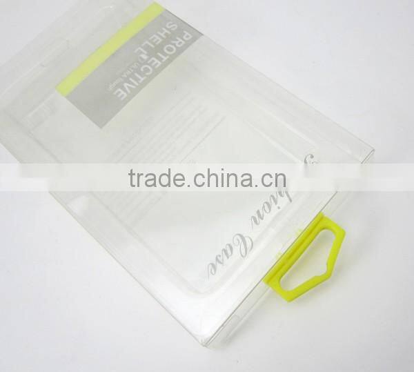 Transparent box with a color hook, Packaging box for iphone phone case
