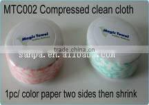 Popular Design Fashion Compressed Facial Mask 100% Rayon Biodegradable With Blister and Color Paper Package