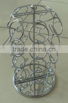 Hangzhou New Hot Metal Mesh 18K- Cup Capacity Coffee Paper Cup Pod Holder Tea Cup Capsule Metal Holder