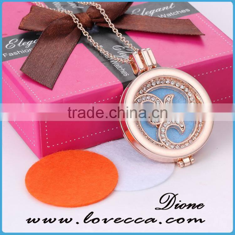 In Stock Hot Sale Fashion Diffuser Locket Perfume Locket Necklace