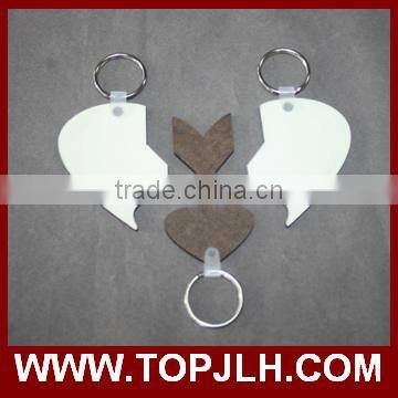 unique personalized image transfer sublimation keychain for printing