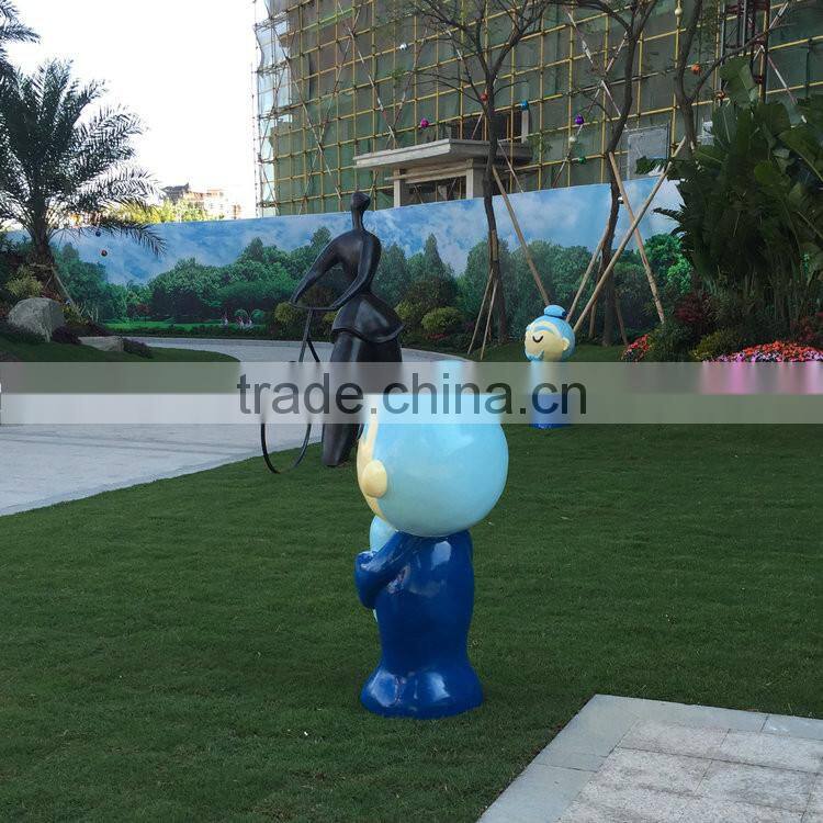 Fiberglass cartoon sculpture statue