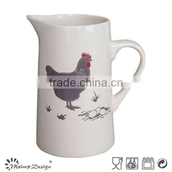2016 hot selling 1750ml ceramic water pitchers