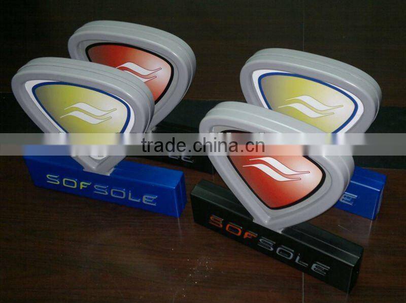 Distortion vacuum forming advertisement sign