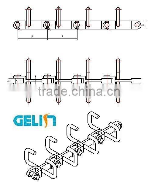 MS MC MZ oem manufacturer drop forged buried scraper conveyer chain
