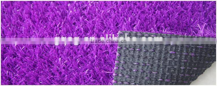 25mm PE monofilament purple color Synthetic Turf Grass for school