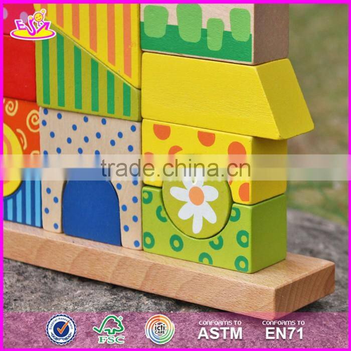 2017 New products educational toys children wooden stacking blocks W13D140