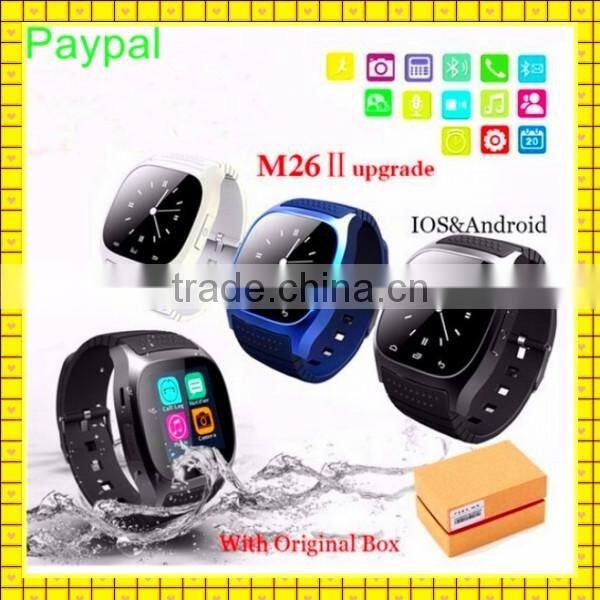 Cheap factory price M26 waterproof touch screen Bluetooth smart watch
