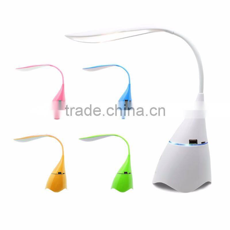 Dimmable LED Desk Lamp, Smart Music Folding Table Lamp Desk Lights with Built-in Bluetooth Speaker