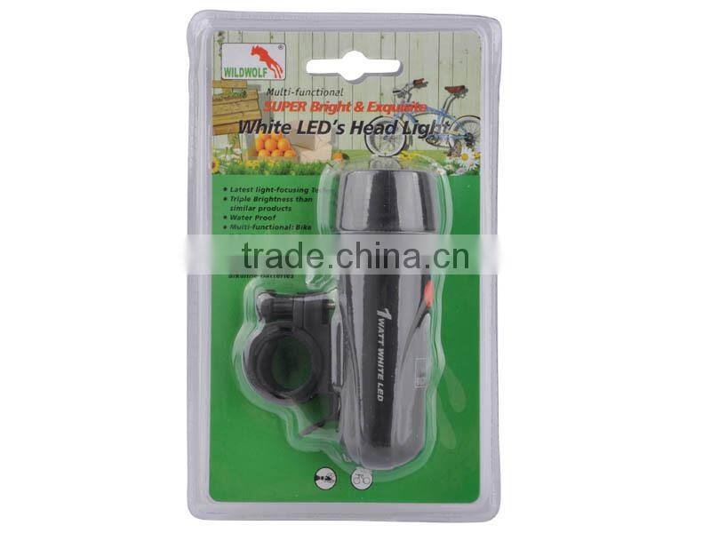 Bike Accessory WildWolf YT-M16 1W 45lm 3 Mode Front Bike White LED Light Bicycle Headlight