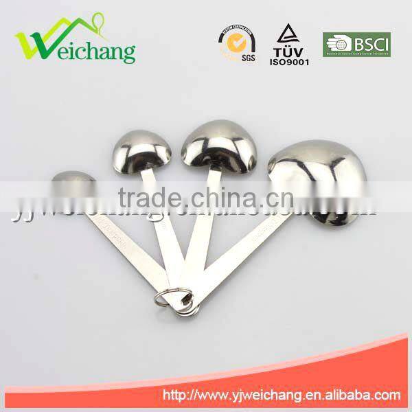 WCJ599 Good quality Stainless steel Measuring Spoon ,Set of 4,Love heart shape