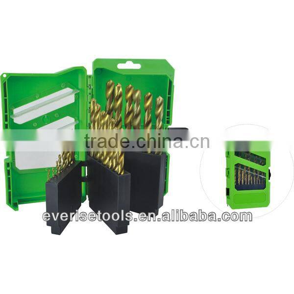 25pcs High Speed Steel DIN 338 twist drill bit set hot selling