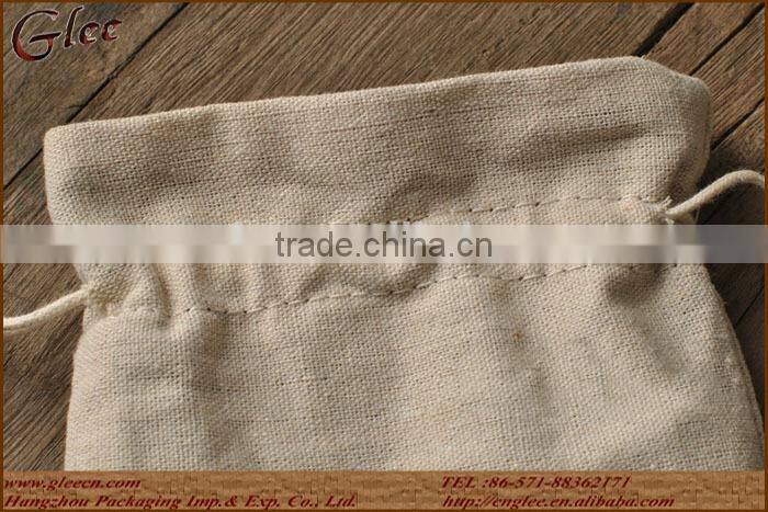 Fabric empty tea bag with string for sale