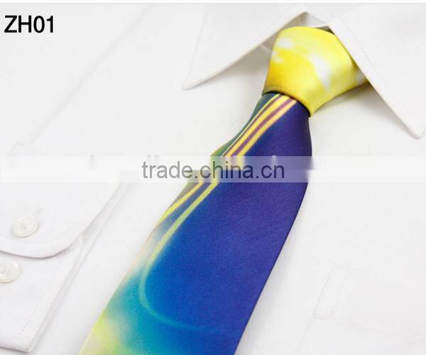 HD-TS56 Digital printing natural silk neck tie with gift box