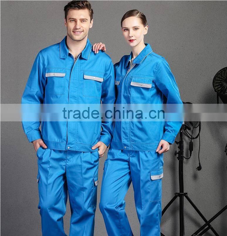 100% cotton or cotton poly blended OEM wholesale work uniform/housekeeping/factory worker for sale