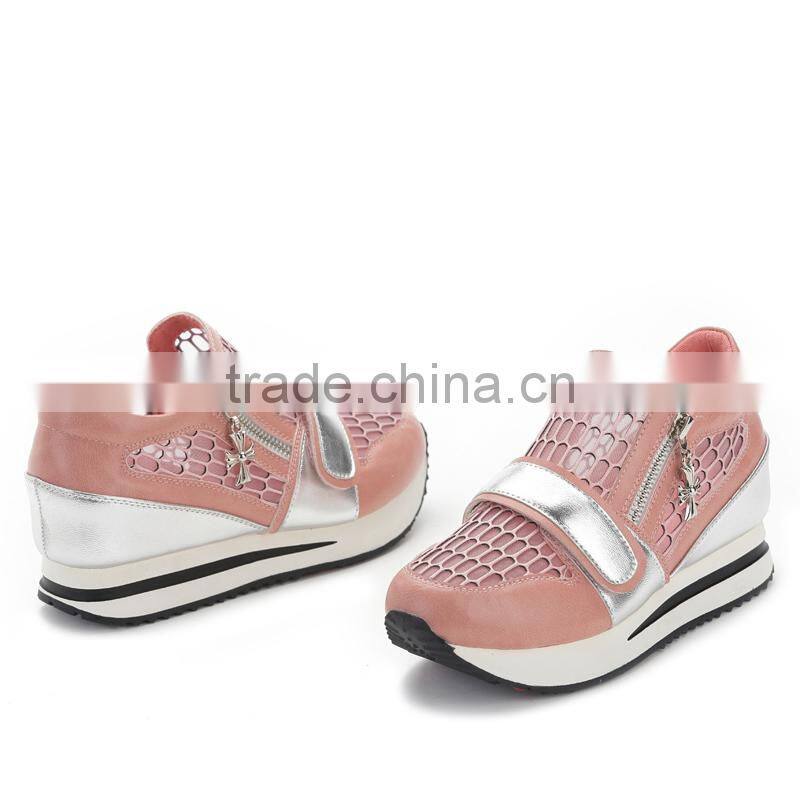 brand casual women height increasing shoes sample, leather increase height hidden insole shoes, height increasing sports shoes