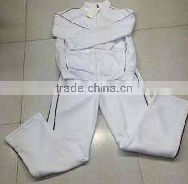 men two piece brushed fleece sportwear stock clothing