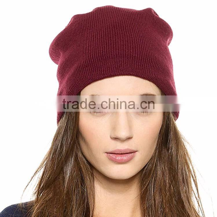 HAODUOYI Winter Fashion Women Solid 3 Colors Knitted Earflaps Hat Warm Casual Soft Wool Hat