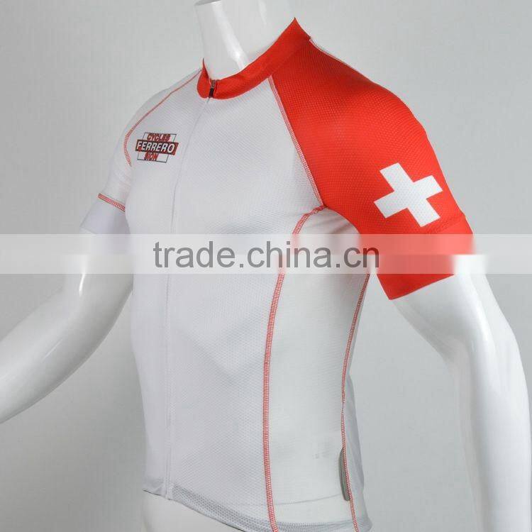 OEM Made fashion sublimated printing cycling jersey men custom private label