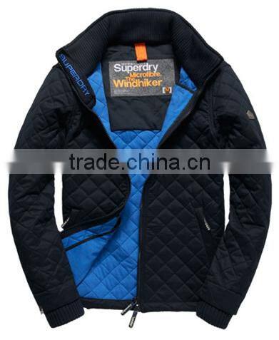2017 new design men diamond stitched jacket with light padding (RENS01)
