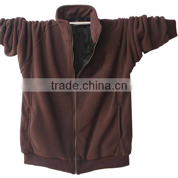 100%cotton stand collar thick jacket coat man