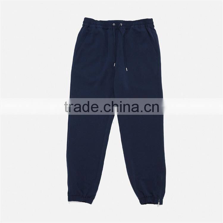 Stylish cheap trouser 100%cotton custom blank jogger pants