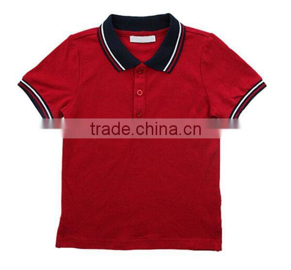 2015 cheap custom 100% cotton kids embroidered polo shirt wholesale China