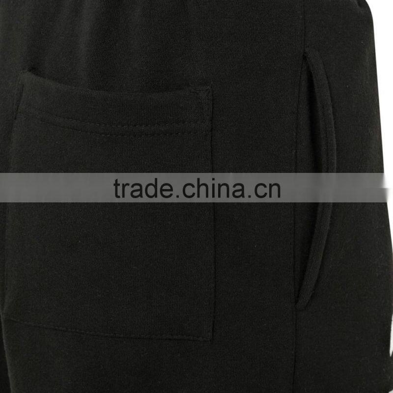 mens workout 100% cotton blank fitness shorts