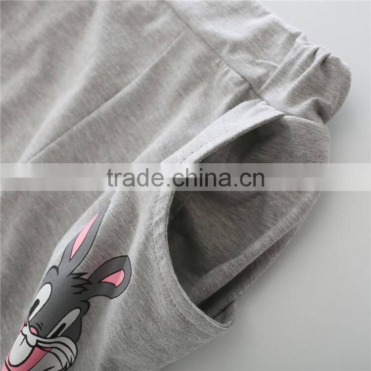custom casual girls summer clothing sets kids clothes hot sale children clothes kids carton children clothing set