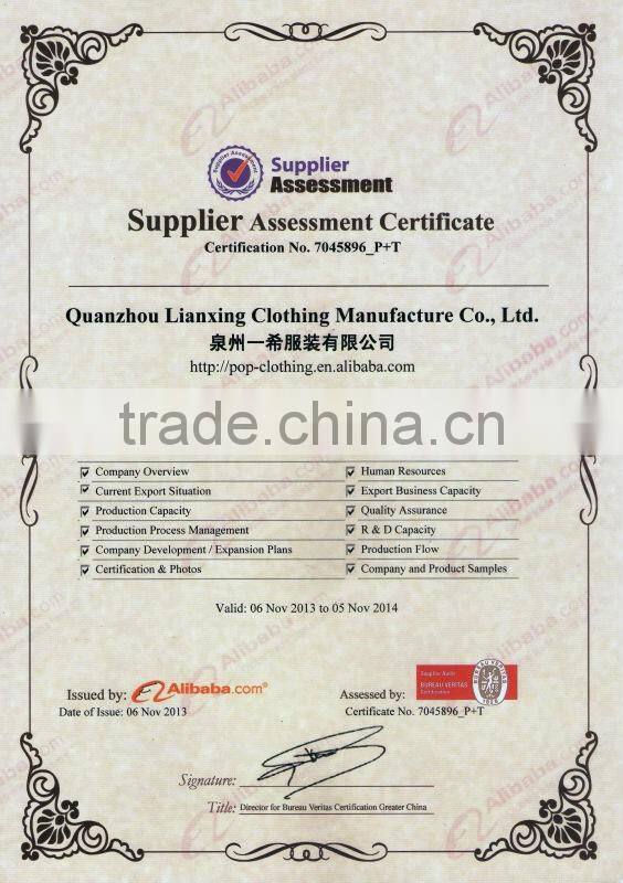 100%polyester winter keep warm jacket