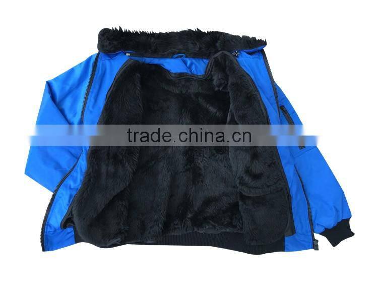 Men's winter custom bomber jackets with detachable sleeve