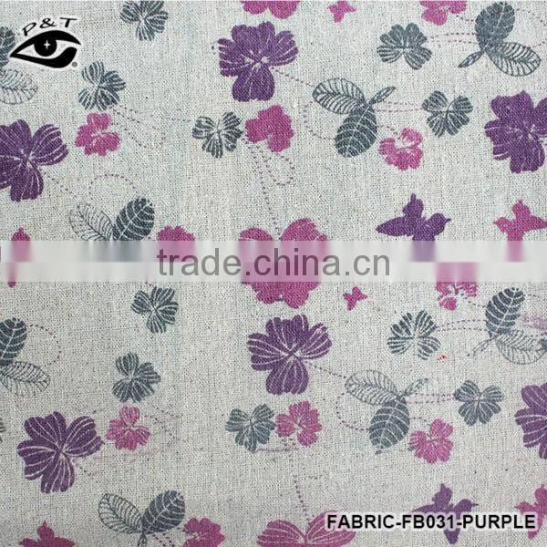 1.50m Fresh Style Flower Design Canvas Fabric Linen/Cotton Fabric Zakka Patchwork Fabric